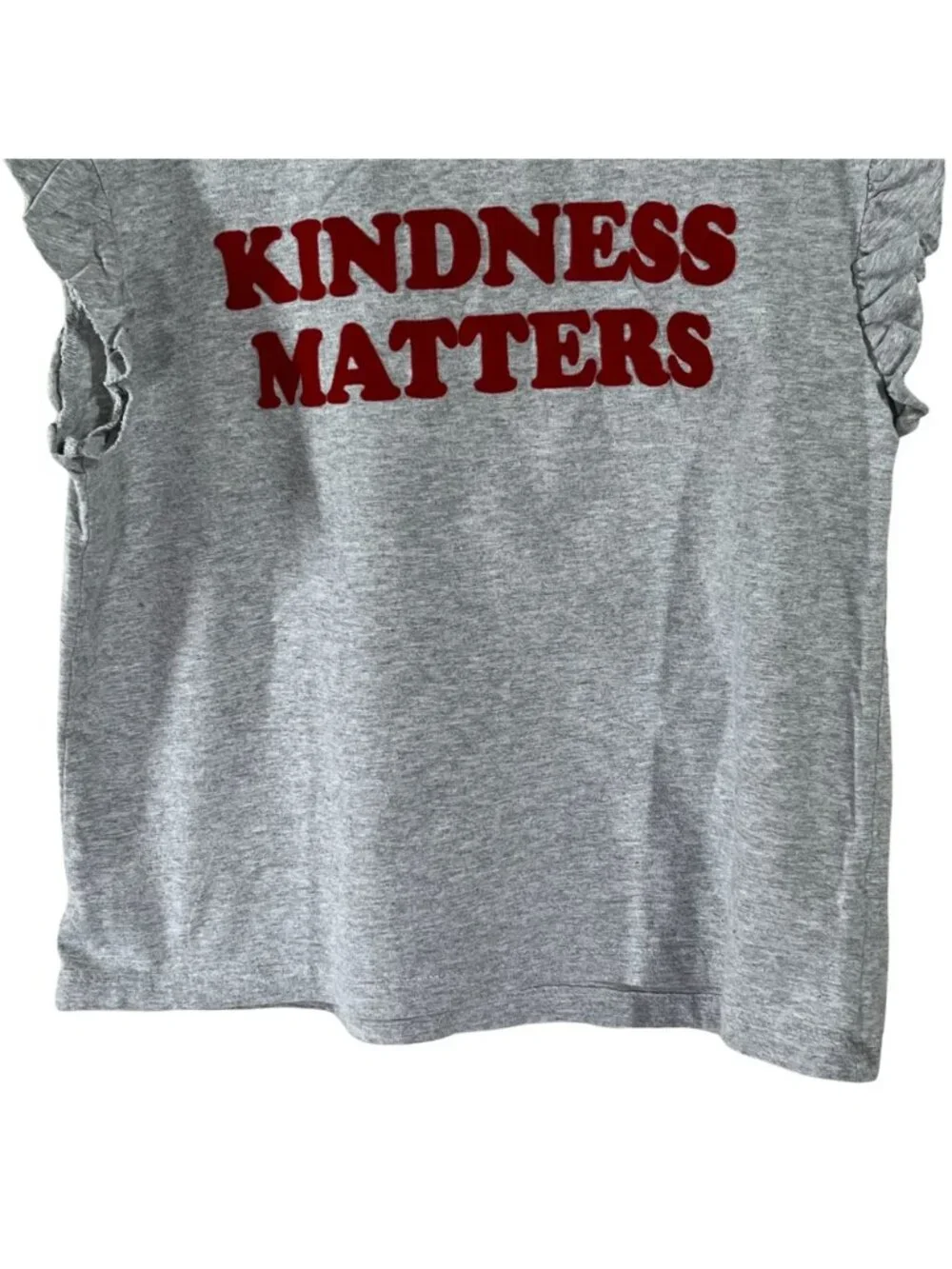 Gymboree Kindness Matters Ruffle Tee Girls L 10 12